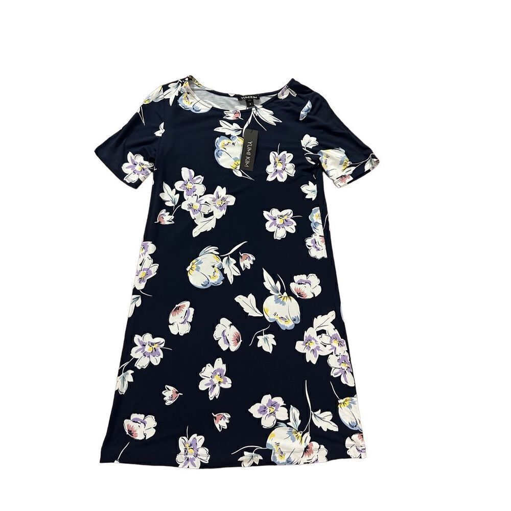 NWT Yumi Kim Livi Shift Dress in‎ Story Book small navy blue floral